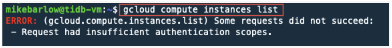 change from a service account to your user account