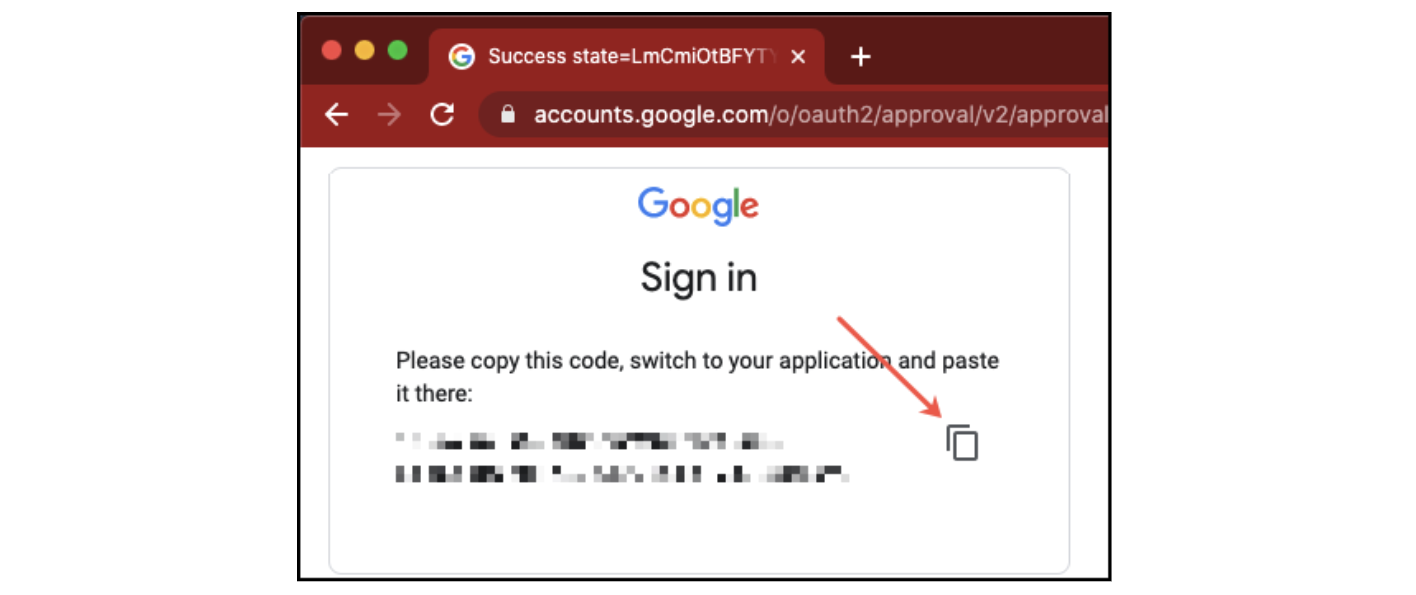 Click the copy button