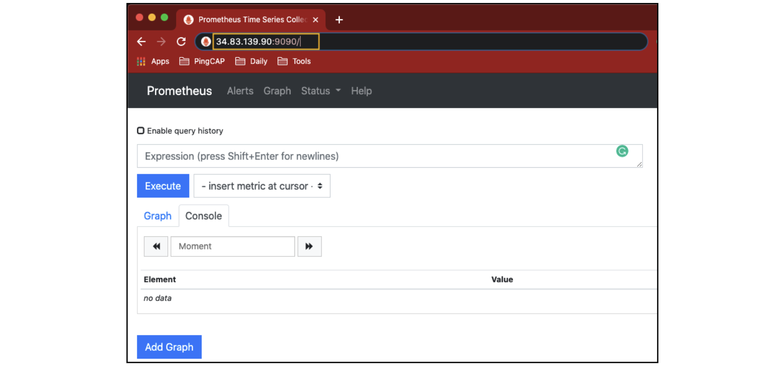 Prometheus Dashboard