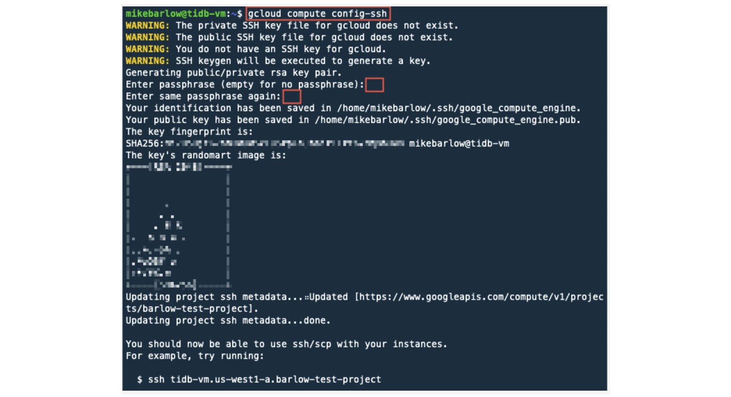 Provide an empty passphrase