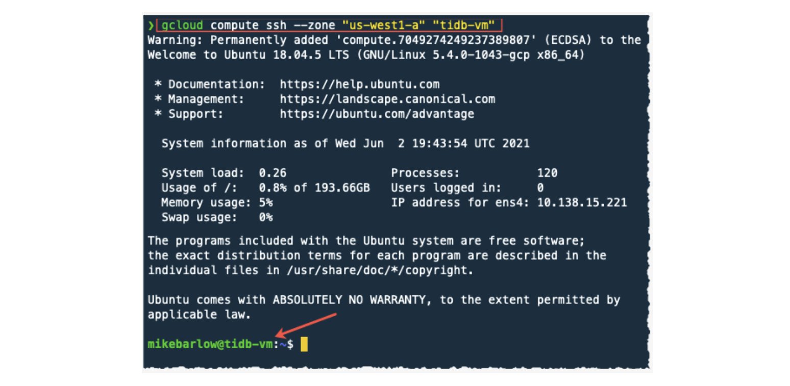 tidb-vm instance