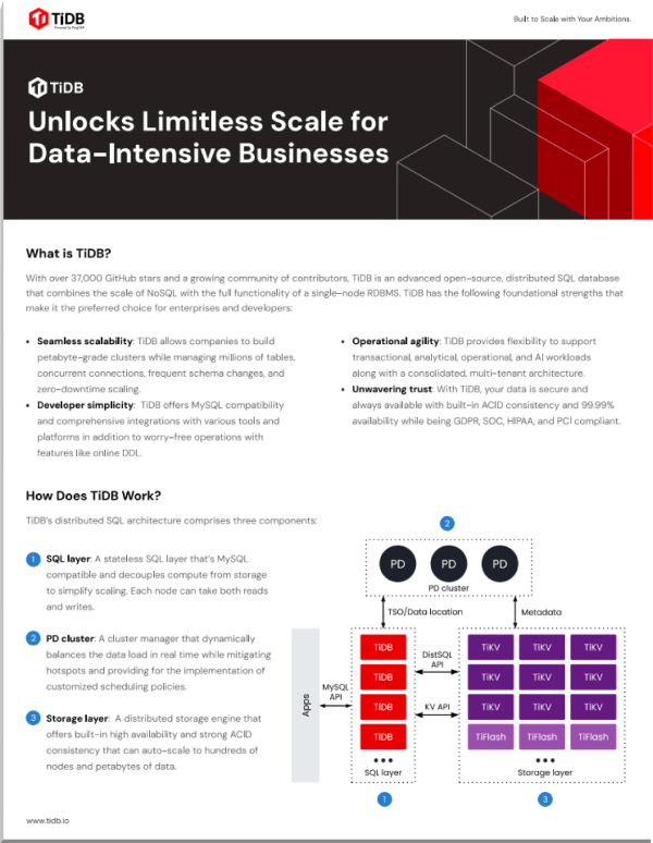 TiDB Brochure