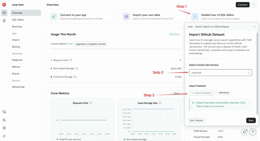 sample dataset of GitHub repositories