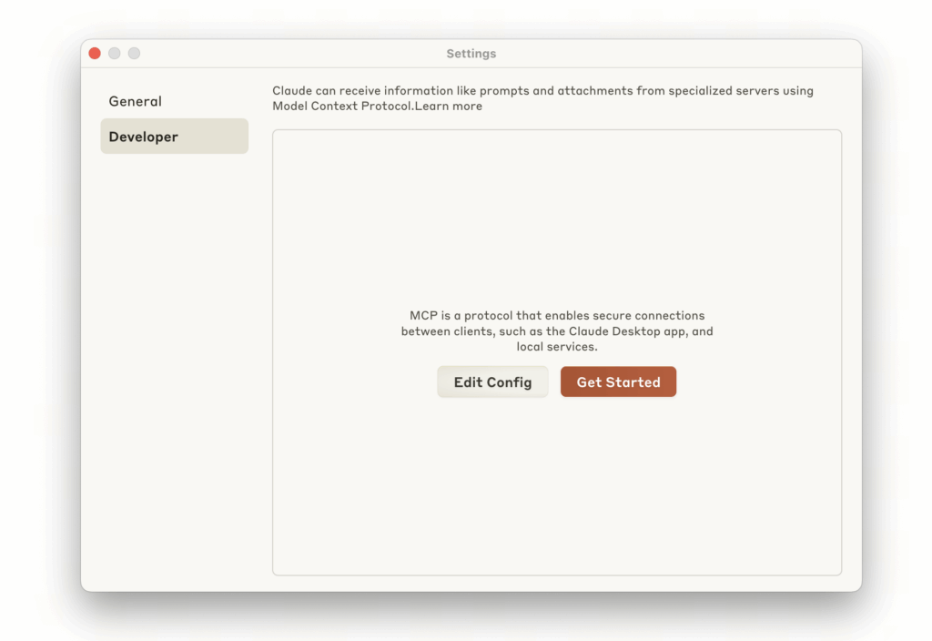 Claude Desktop Setting