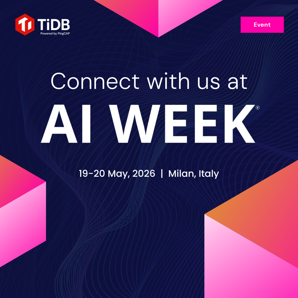 Join TiDB at AI WEEK Milan 2026! | TiDB