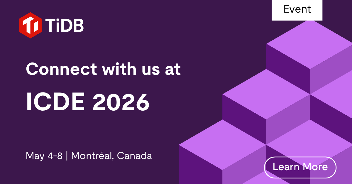 Join TiDB at ICDE 2026! | TiDB