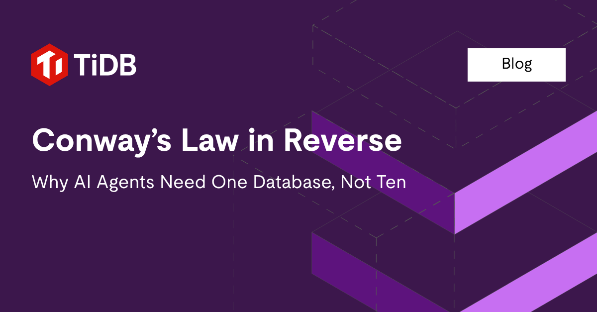 Database Consolidation for AI Agents: One, Not Ten | TiDB