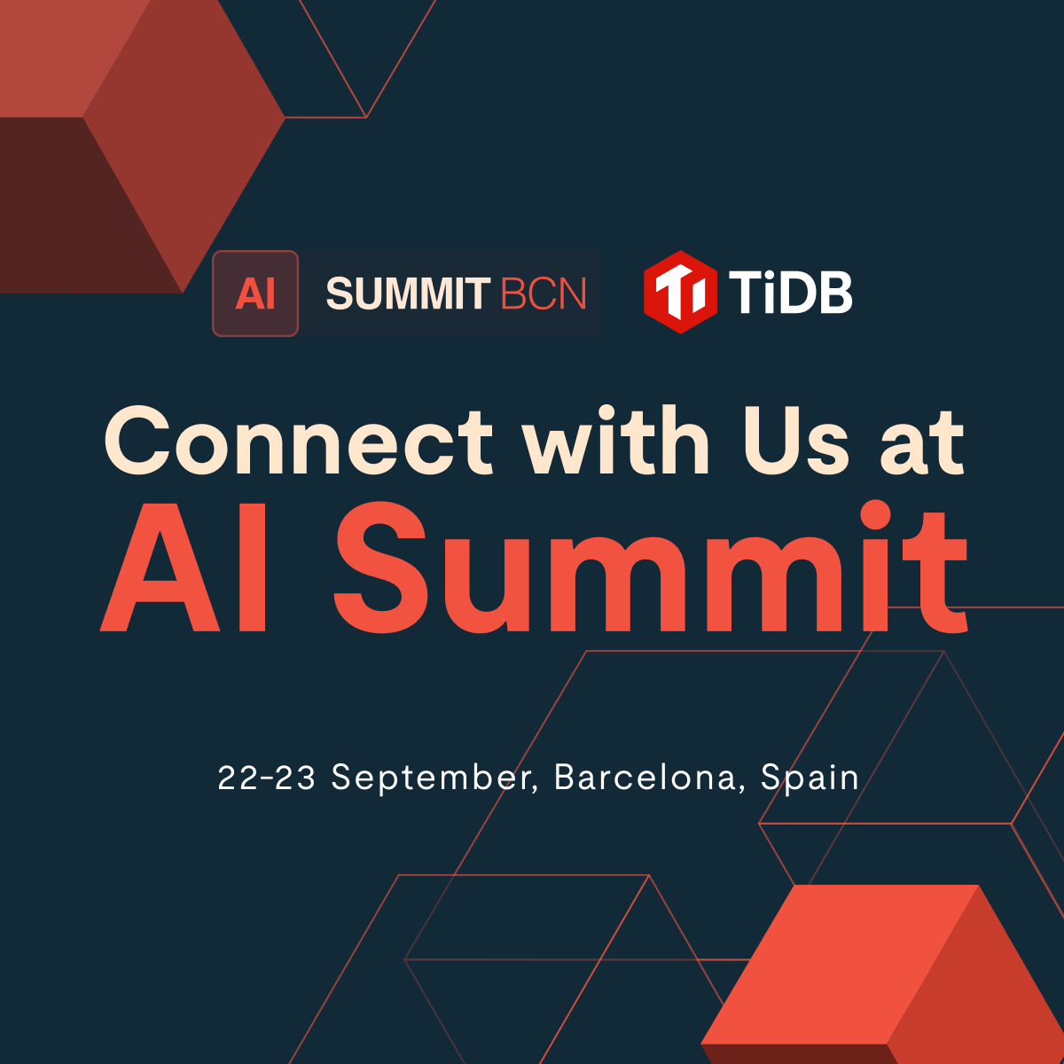 Join TiDB at AI Summit in Barcelona! | TiDB